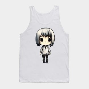 Japanese Manga Character Drawing Tank Top